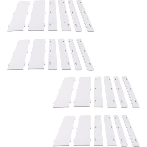 Étagères Livres Chambre Bébé Flottantes Blanches – Ledge Murale Décor Rangement Livres Jouets Cadres Photo 2pcs (1/5)