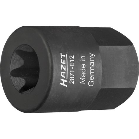 Douille pour compresseur turbo / collecteur 2871-E12 ∙ 6 pans extérieurs 17 mm ∙ Profil TORX® extérieur ∙ Taille E12 (1/2)