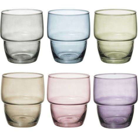 Lot de 6 verres colorés de 280 ml (1/5)