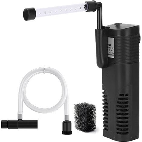 Innenfilter für Aquarien von 20 bis 100 Litern mit einer maximalen Durchflussrate von 300 l/h, Pumpen und Filter für Süß- oder Meerwasseraquarien