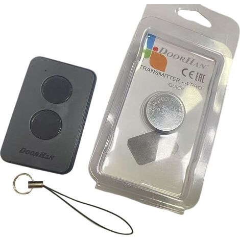 Mando a distancia DOORHAN 433.92 MHz – 2 botones, código variable seguro, para puertas de garaje y portones automáticos. (1/3)