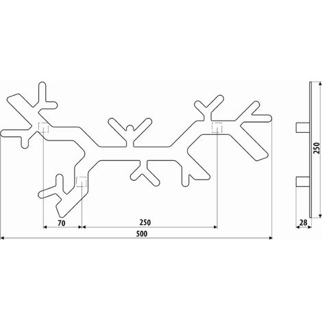 Cintre WS10, BRANCH, structure noire (1/4)