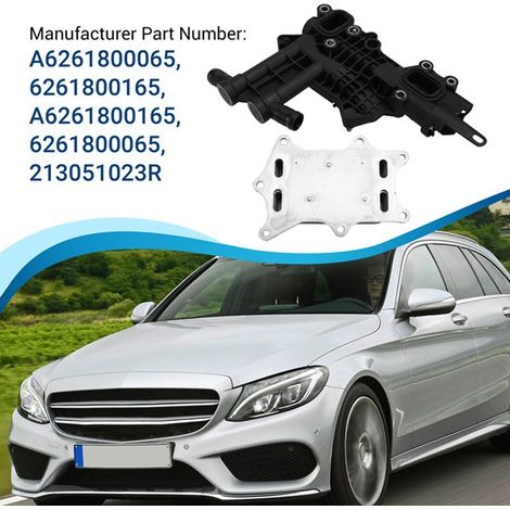 6261800065 und 6261800011 sind für Mercedes-Benz Ölfiltergehäuse mit Ölkühler geeignet. (1/5)