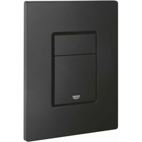 Neptune – Plaque de déclenchement WC phantom black – Dimensions 156×197 mm – Matériau ABS – Surface anti-traces de doigts – Technologie EcoJoy
