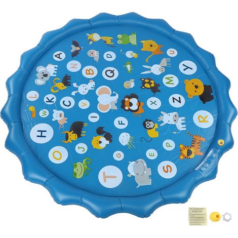 Tapis d'eau gonflable rond portable coussin d'eau pour cour extérieure (1/5)