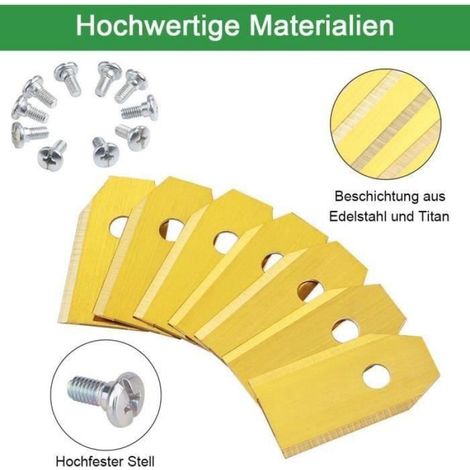 Lame Tondeuse - 30 cm - Pour Tondeuses à Gazon à Essence ou Électriques - Compatible avec Modèles Husqvarna - Lot de 1 (1/2)
