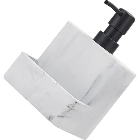 300ml White Liquid Soap Dispenser with Sponge Holder Easy to