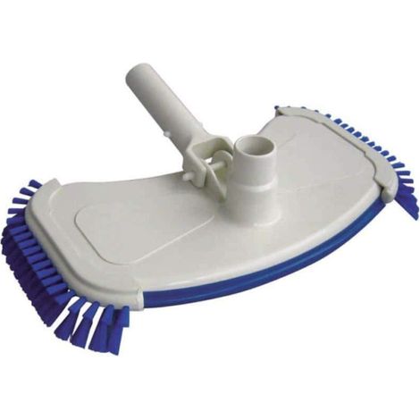 Tête de balai piscine avec brosse couleur bleu. - jardiboutique (1/2)