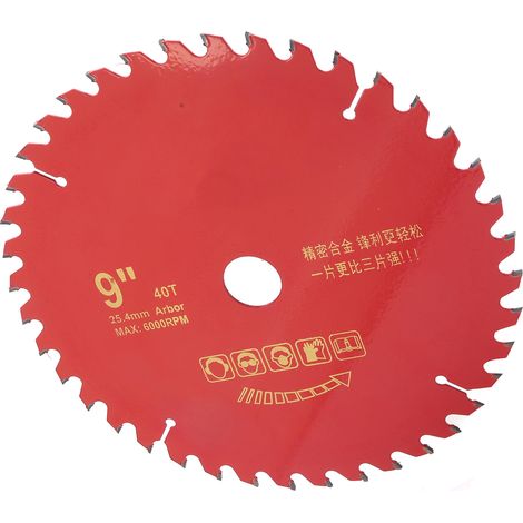 Lame de scie circulaire en carbure pour charpente, disque de coupe en acier allié pour le travail du bois, quincaillerie 9x40T (1/5)