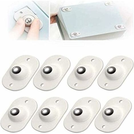 24 Pièces Roulette Auto Adhésive Poulie Univers De Type PÂte Poulies Universs À Rotation À 360 DegrÉs Roulettes Pour Meubles Roulettes Auto-adhésives Pour Étagère Poub Boîte De Rangement,Fone (1/5)