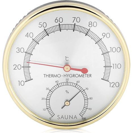 Thermomètre Hygromètre Sauna 2 en 1 Hygrothermograph Sauna Accessoire pour maisons Bureaux Ateliers Écoles Marchés Entrepôts (1/5)