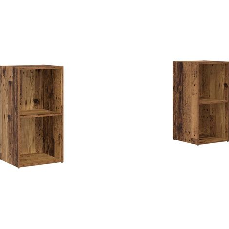Maison Exclusive - TV-Schrankset 2 pcs Altholz 72 x 35 x 36,5 cm