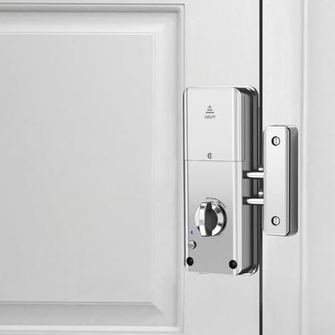 Pour serrure de porte intelligente invisible Tuya, serrure connectée avec clavier tactile, serrure de porte d'entrée à empreinte digitale, serrure de porte intelligente, verrou électronique (1/3)