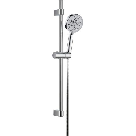 Duschset Chrom 3-fach verstellbar mit Brausestange