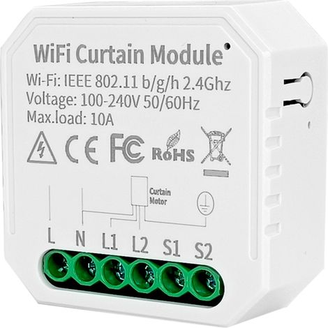 Module commutateur moteur de volet roulant WiFi – Télécommande Smart Life – Compatible Alexa et Google Home – Contrôle à distance (1/5)