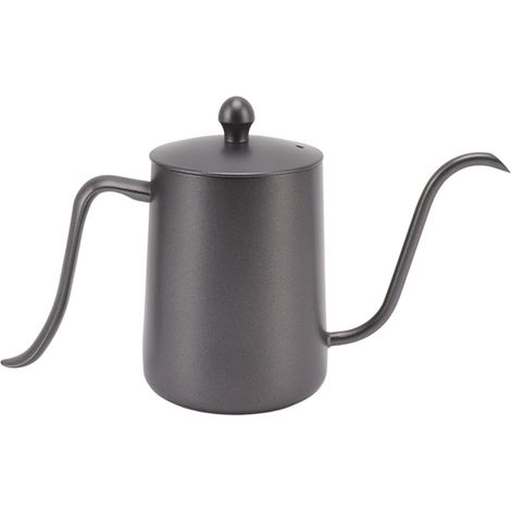 Cafetière professionnelle d'une capacité de 600 ml, bec verseur en col de cygne en acier inoxydable, idéale pour la maison et les voyages. (1/5)