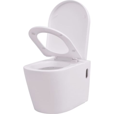 Wc sospeso vaso wc sospeso in ceramica bianca bagno 020003571