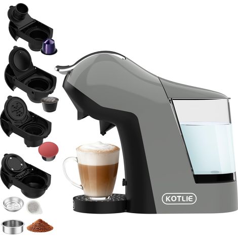 Machine à café à capsules, 3 Niveaux de Température, Gris (1/5)