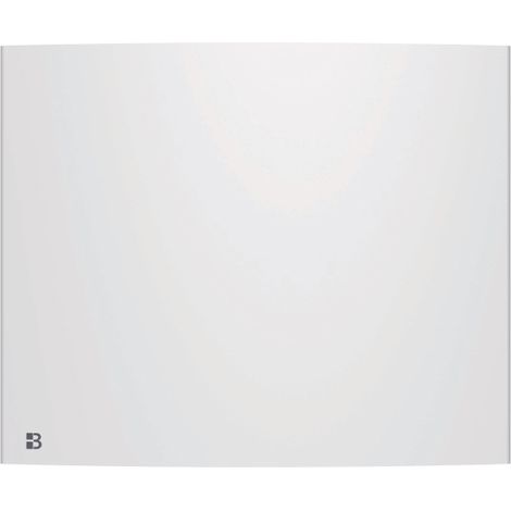 Radiador eléctrico fijo de inercia seca de fundición 1000 W Bestherm BIA horizontal blanco (1/5)