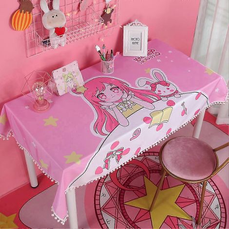 Nappe à dessin animé, jolie et mignonne, décorative pour les filles et les étudiantes. (1/5)
