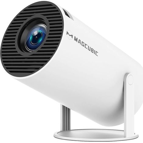 Proyector, resolución 8K, conectividad Wi-Fi 6 dual, HY300Pro-Blanco, enchufe europeo (1/2)