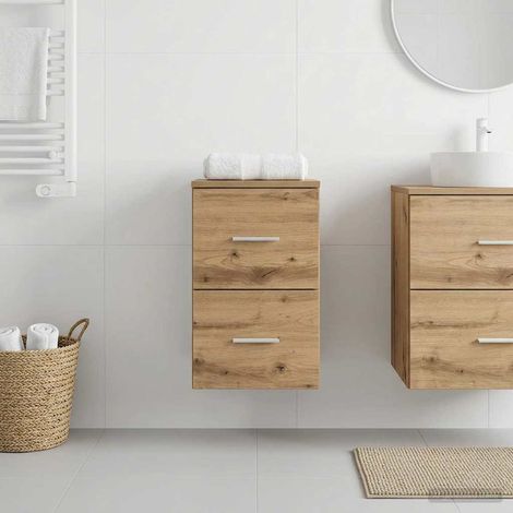 Gabinete de baño intermedio Madera envejecida 30 x 41 x 50 cm