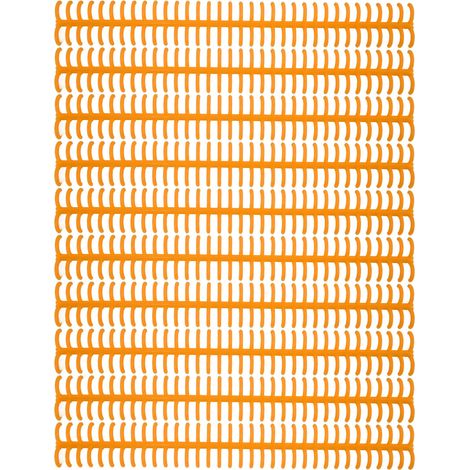 Anneaux de reliure détachables orange - 10 pièces, 12mm, 34 trous pour classeurs à feuilles mobiles (1/5)