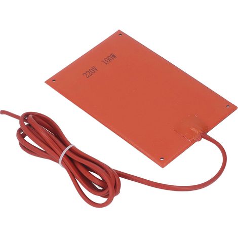 Plaque chauffante moteur 220V 100W en silicone pour démarrage à froid - Chauffage de carter d'huile (1/5)