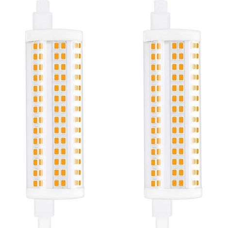 Bombilla LED regulable de 20 W y 118 mm R7s J118, luz diurna 4000 K, 2200 lm, foco de doble extremo, equivalente a una bombilla halógena de 200 W para el hogar, sala de estar, balcón, hotel, restauran (1/4)