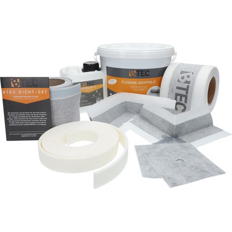 Dicht-Set Wannenanschluss, Abdichtung Dichtfolie Dichtband für Duschwanne oder Badewanne (1/5)