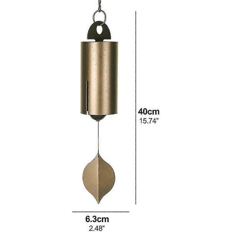 Carillons éoliens d'extérieur, décoration de jardin, carillons éoliens Hero pour extérieur et terrasse (61 cm), O (1/5)