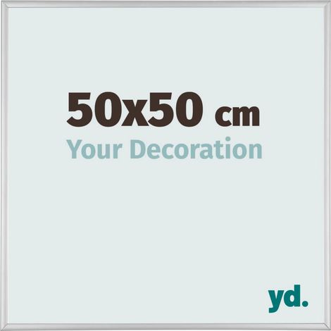 yd. - Cadre photo 50x50 - Argent Mat - Aluminium - Kent