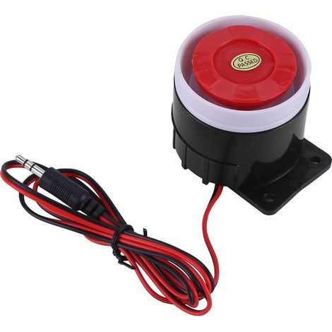 Home Security Sound Alarm System, Security System, 12V DC Wired Mini Siren, 110dB (1/5)