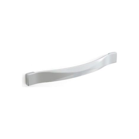 Maniglia Cucina Medium Curvy Minimal effetto cromo lucido 180 x 17 mm profondità 27 mm in Pvc