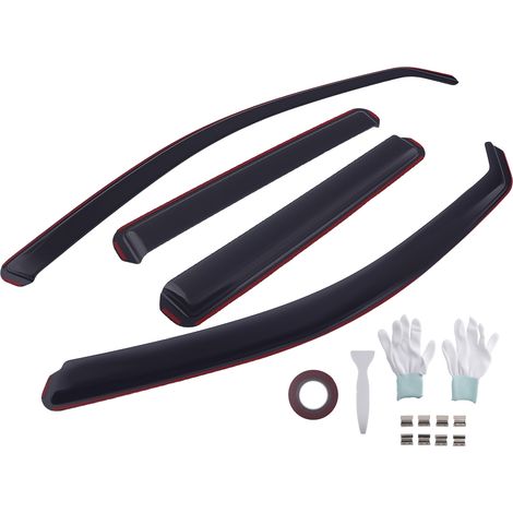 Wind Deflectors for Volvo XC40 2017-2025 4pcs Window Guards Tinted In-Channel (1/5)