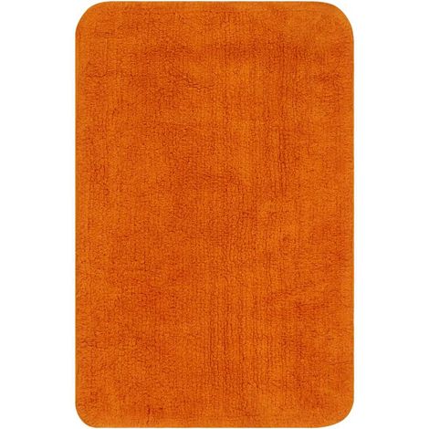 Lot de 3 Tapis de bain Tapis de salon Style Moderne - Tissu Orange BV119007 - BonneVie (1/5)