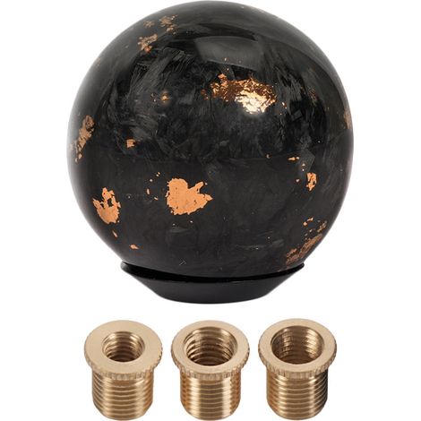 Pièces de personnalisation automobile : Pommeau de levier de vitesse en fibre de carbone forgée, pommeau de levier de vitesse pour transmission automatique - Orange (1/4)