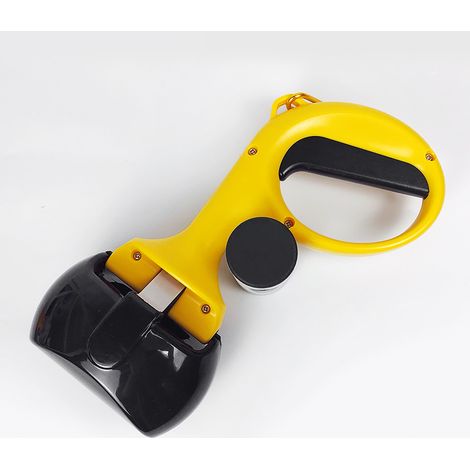 Yellow Pet Cleaner Stool Bag Shovel Pet Stool Collector Cleaner Collector Scoop Stool with Handle Cl (1/3)