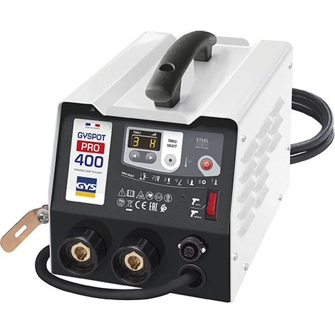 GYS SPOT PRO 400 SPOTTER DISPOSITIVO DI RADDRIZZAMENTO ACCIAIO