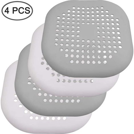 Cache-cheveux pour bonde de douche avec ventouses, durable et réutilisable, pour baignoire et salle de bain.