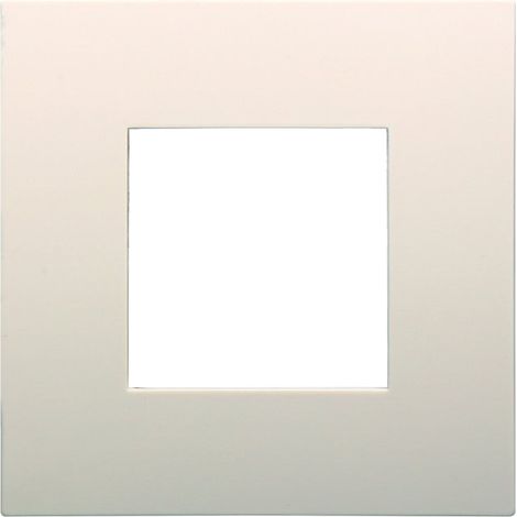 Placca Plastica ETTROIT Serie Venus 2 Posti/Moduli 502 Compatibile Con Vimar Arke, 14 Colori Disponibili (Sabbia)