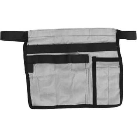 SABIR 25x28cm Sac à Outils de Jardin Tablier de Taille pour Outils de Jardin Plusieurs Poches Sac à Outils de Jardinage en Tissu Oxford Sac de Ceinture pour Outils de Jardinage réglable (Gray) (1/4)