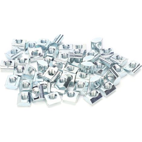 50 écrous coulissants T type M5, acier carbone, accessoires imprimante 3D (1/5)