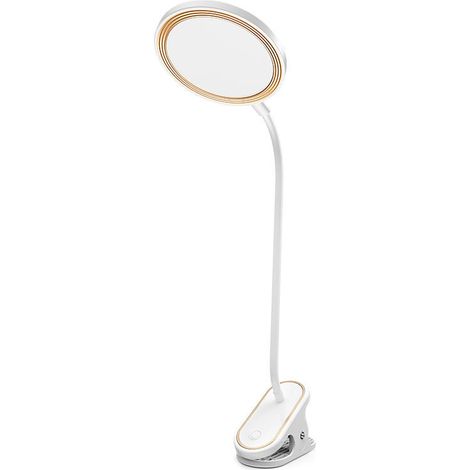 Lámpara de lectura con clip esencial que protege los ojos para dormitorios: LED, con clip o de pie, de doble uso.