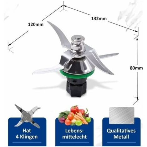 NALOOKAMIC Couteau Thermomix TM5, Lame pour Robot Thermomix Vorwerk TM5, Pièce Détachée et Accessoire de Rechange - RWAccessoires cuisine et cuisson (1/4)
