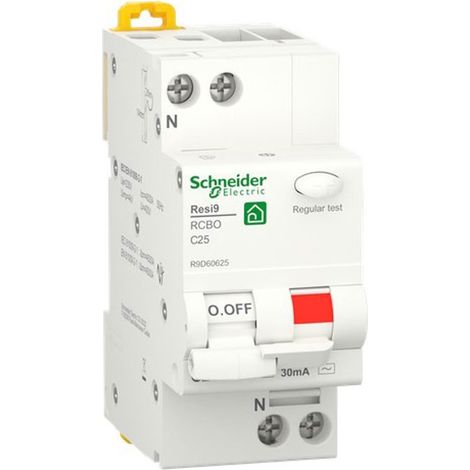 Interruttore Magnet. Differ. 1P+Nc 25A30Ma Ac 2M ( Schneider Cod. R9D60625 ) (1/3)
