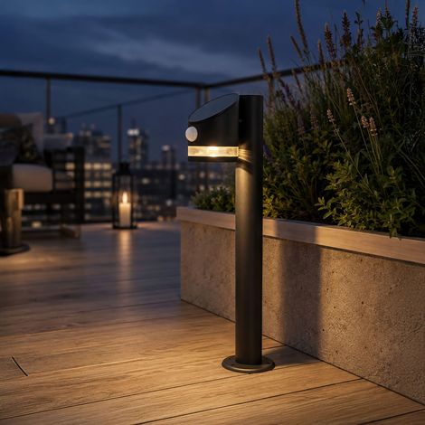 Borne solaire Rosa 60 lumens 50cm avec détecteur de mouvement (1/4)