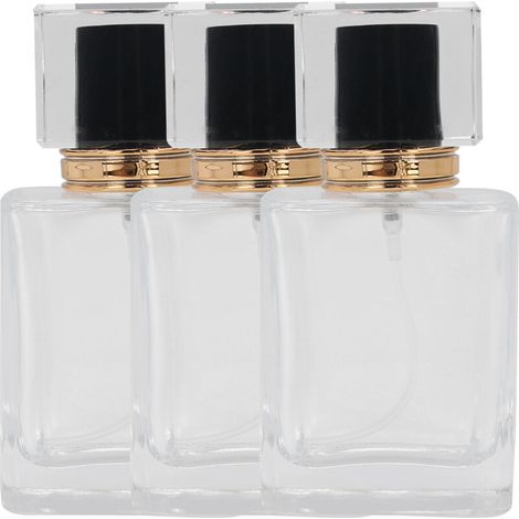50 ml wiederbefüllbare, durchsichtige Glasparfümflasche mit leerer Sprühdüse