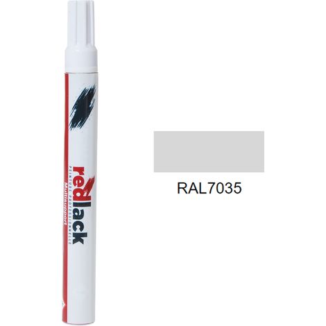 Feltro Vernice per ritocchi 8 ml – RAL 7035 – Grigio chiaro – satinata – multisupporto – Redlack