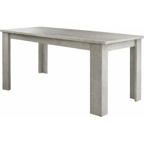 Tavolo Allungabile 160-210 da Pranzo in Melaminico Bianco Cemento (1/4)